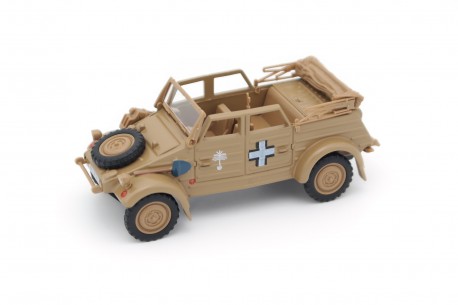 Cararama Volkswagen Typ 82 Kübelwagen Africa Corps Open Top 1941 - Flat Sand Yellow