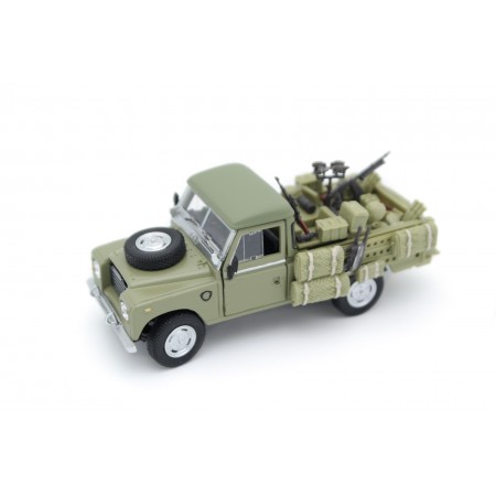 Cararama Land Rover Pickup Series III 109 Military Vehicle 1961 - Military Green