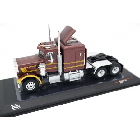 IXO Peterbilt 359 1973 - Brown Metallic with Yellow Livery