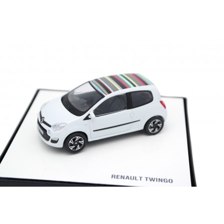 China Promo Models Renault Twingo II Phase 2 2012 - Aritka White with Multicolor Roof