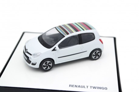 China Promo Models Renault Twingo II Phase 2 2012 - Aritka White with Multicolor Roof