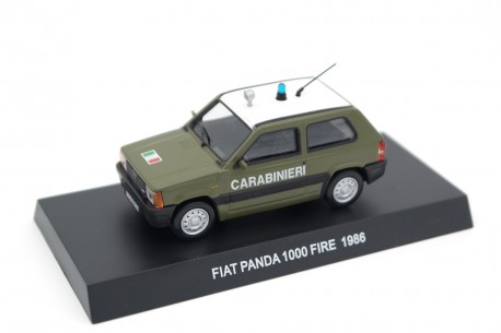 Altaya Fiat Panda 1000 Fire 141A Carabinieri 1986 - Military Green with White Roof