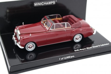 Minichamps Rolls-Royce Silver Cloud II Cabriolet 1960 - Burgundy Red