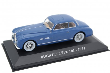 Altaya Bugatti Type 101 Coupé by Gangloff Chassis #57454 1951 - Winsor Blue