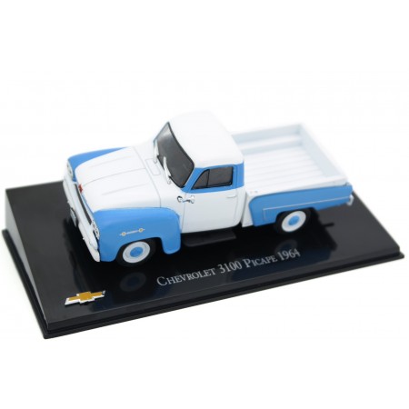 Hachette Chevrolet 3100 Picape 1964 - Ermine White/Corporate Blue