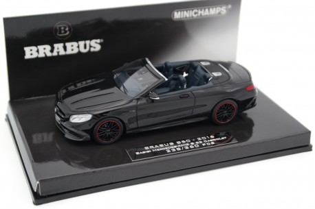 Minichamps Brabus 850 based on Mercedes-Benz S 63 AMG Cabriolet A217 2016 - Obsidian Black Metallic