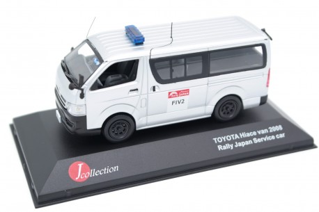 J-Collection Toyota Hiace 5th Pioneer Carrozzeria Rally Japan Service Car H200 2008 - Silver Streak Metallic