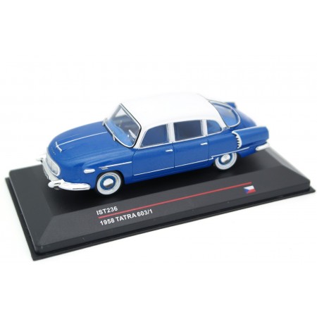 IST Models Tatra 603/1 1958 - Blue Metallic with White Roof