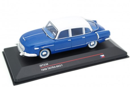 IST Models Tatra 603/1 1958 - Blue Metallic with White Roof