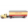 IXO Mack B 61 with 1-axle Trailer #760 Union Pacific 1955 - Yellow/Red/Grey