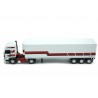 IXO Renault R370 Turboleader V8 Turbo with Lamberet Refrigerated Trailer 1986 - White with Red Livery