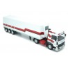 IXO Renault R370 Turboleader V8 Turbo with Lamberet Refrigerated Trailer 1986 - White with Red Livery