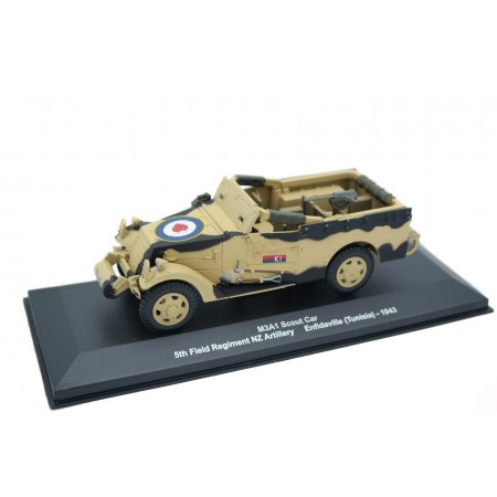 Altaya M3A1 Scout Car 5th Field Regiment NZ Artillery Enfidaville Tunisia 1943 - Camouflage