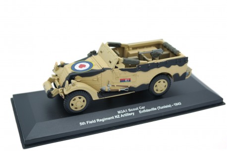 Altaya M3A1 Scout Car 5th Field Regiment NZ Artillery Enfidaville Tunisia 1943 - Camouflage