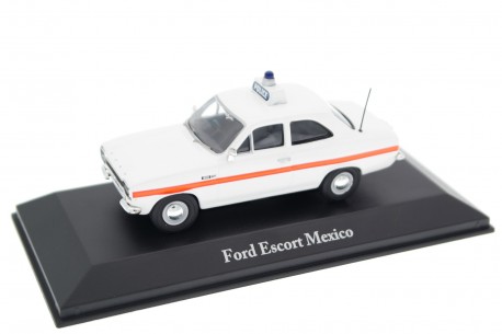 Atlas Corgi Ford Escort Mexico 1600 GT MK I Sussex Police 1970 - Wimbledon White