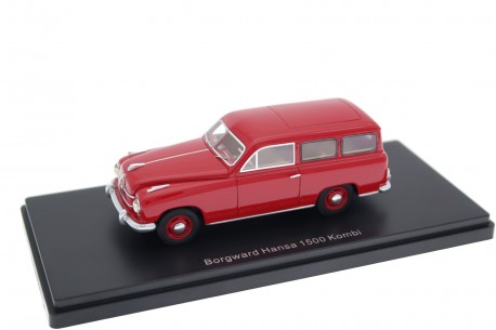 Neo Scale Models Borgward Hansa 1500 2-door Kombi 1951 - Coral Red