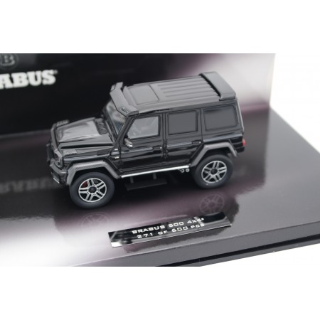 Minichamps Brabus 500 4x4² based on Mercedes-Benz G 500 4x4² W463 2016 - Obsidian Black Metallic with Carbon Black Gloss