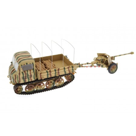Atlas Tractor Steyr RSO/2 with anti-tank gun 7,5-cm-PaK 40 1944 - Military Camouflage