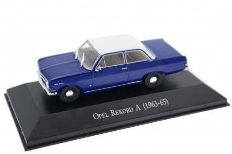 Hachette Opel Rekord A 1700 1963 - Royal Blue with White Roof X
