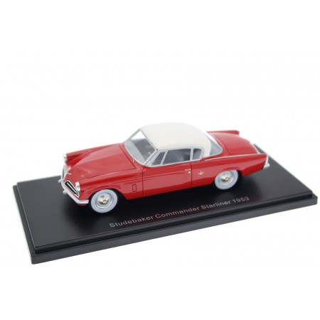 BoS-Models Studebaker Commander Starliner 1953 - Coral Red with Ivory Mist Roof