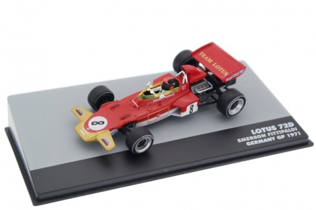 Altaya Lotus 72D #8 "Gold Leaf Team Lotus" German Grand Prix Formula 1 1971 - Emerson Fittipaldi