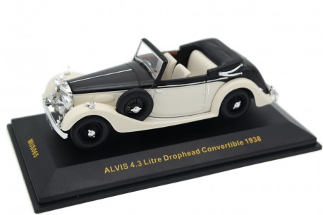 IXO Alvis 4.3 Litre SA Drophead Coupé by Offord & Sons 1938 - Porcelain White/Bone Black