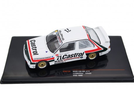 Ixo 1:43 BMW M3 (E30) #52 ETCC 1988 Laffite, Vogt GTM131 modèle voiture