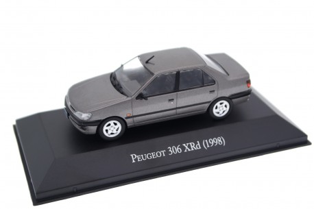 Altaya Peugeot 306 XRd 1.9 D Sedan 1998 - Chateau Grey Metallic