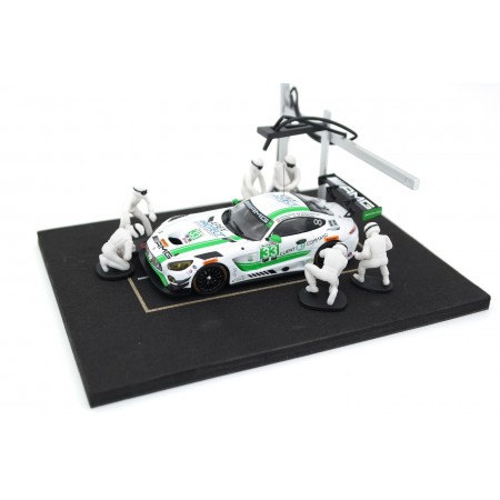 IXO Диорама Set Pit Stop, 6 фигурок в комплекте - White