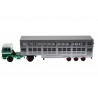 IXO Mercedes-Benz LPS 1632 Livestock Transporter 1970 - Turquoise/Green/White/Silver