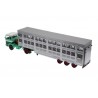 IXO Mercedes-Benz LPS 1632 Livestock Transporter 1970 - Turquoise/Green/White/Silver