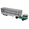 IXO Mercedes-Benz LPS 1632 Livestock Transporter 1970 - Turquoise/Green/White/Silver