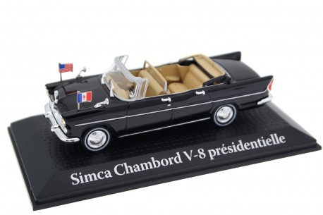 Atlas Simca Chambord V8 1961 - John F. Kennedy & Charles de Gaulle
