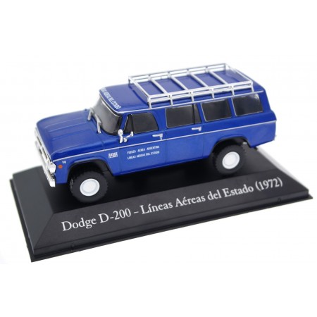 Altaya Dodge D-200 V8 Líneas Aéreas del Estado 1972 - Royal Azure Metallic