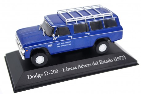 Altaya Dodge D-200 V8 Líneas Aéreas del Estado 1972 - Royal Azure Metallic