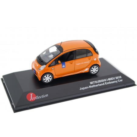 J-Collection Mitsubishi i-MiEV RHD Embassy Car Kingdom of the Netherlands in Japan 2010 - Bright Orange