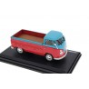 Cararama Volkswagen T1 Pickup 1960 - Sealing Wax Red/Dove Blue
