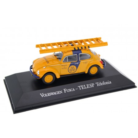 Altaya Volkswagen Fusca "Telesp Telefonia" 1977 - Hot Yellow