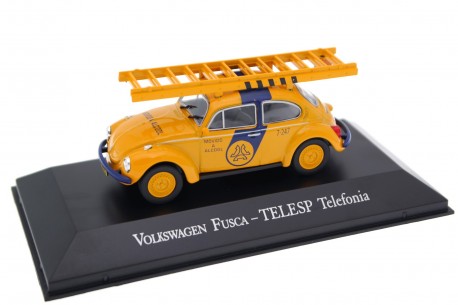 Altaya Volkswagen Fusca "Telesp Telefonia" 1977 - Hot Yellow