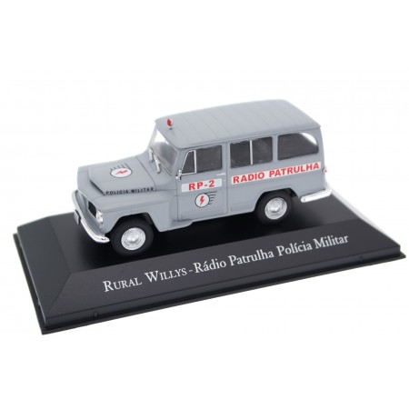 Altaya Rural Jeep Willys Wagon "Rádio Patrulha Polícia Militar" 1960 - Jetline Grey