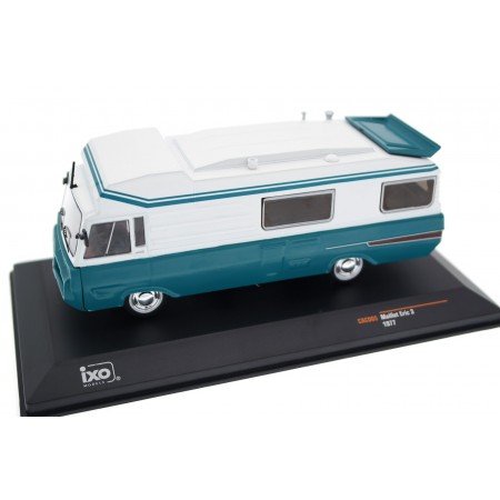 IXO Maillet Eric 3 Camper based on Peugeot J7 1977 - Tropical Rain Forest/Clean White