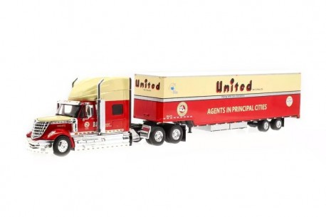 Altaya International Lonestar Moving Trailer United Van Lines Old Livery 2010 - Red/Beige