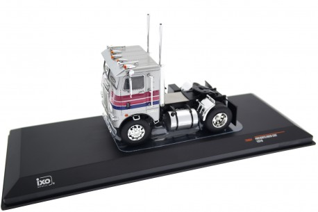 IXO White Freightliner COE WFT 6342 1976 - Bright Silver Metallic with Las Vegas Paint Scheme