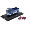 Schuco Ford Taunus Transit FK 1000 Pickup with NSU Max "Kundendienst NSU" 1959 - Klein Blue