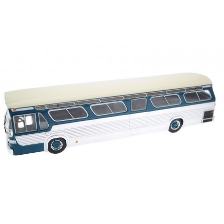 IXO General Motors New Look Fishbowl GMC TDH 5301N Québec Fournier #401 1961 - Silver/Dark Turquoise/Beige