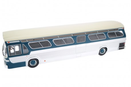 IXO General Motors New Look Fishbowl GMC TDH 5301N Québec Fournier #401 1961 - Silver/Dark Turquoise/Beige