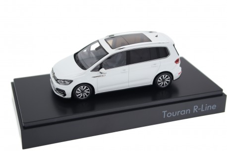 VW TOURAN R-LINE 2016 SILVER SPARK A60E031 1/43 VOLKSWAGEN SILBER ARGENT METAL
