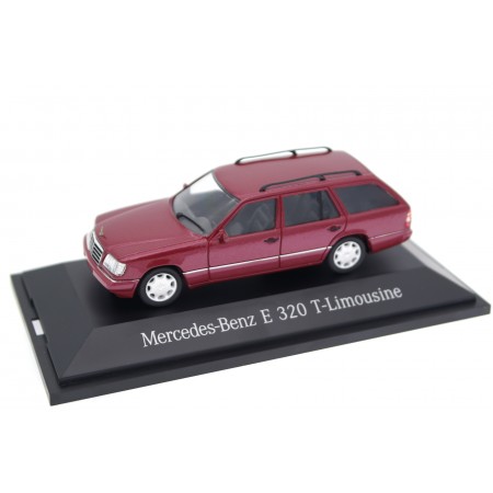 Herpa Mercedes-Benz E320 T-Model S124 MOPF 2 1994 - Almadin Red Metallic