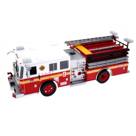 Salvat Seagrave 2000/500 Engine 9 FDNY Chinatown New York City 1994 - Red/White/Silver