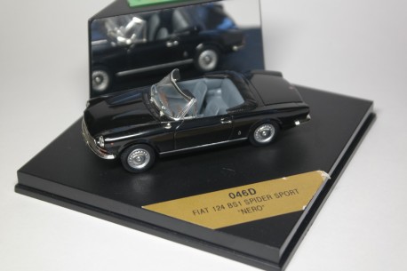 Vitesse Fiat 124 BS1 Spider Sport nero 1970